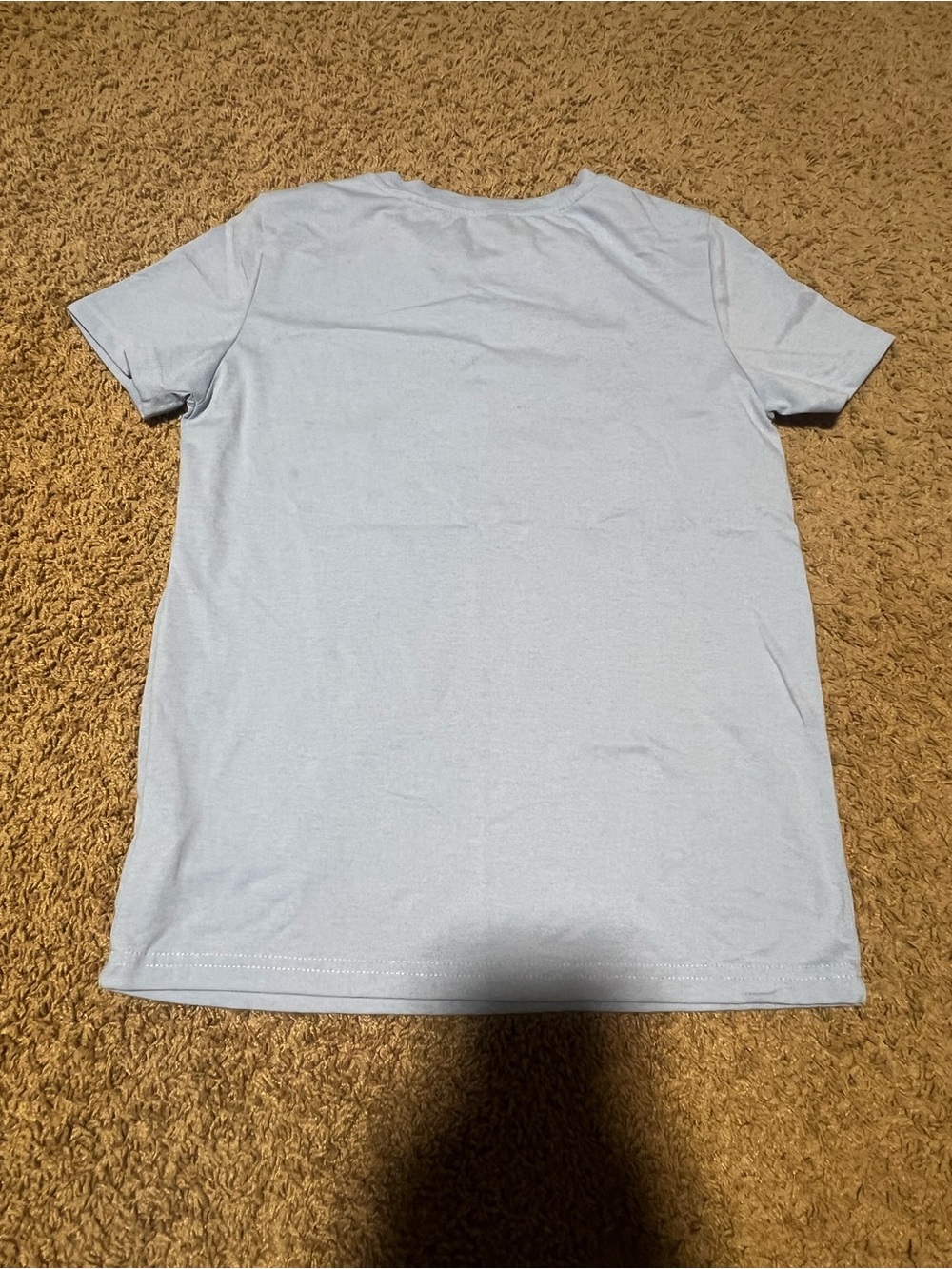SHEIN Light Blue Short Sleeve Crewneck Tee